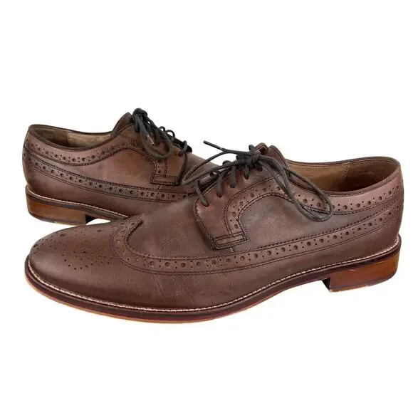JOHNSTON & MURPHY Mens Conard 2.0 Dress Shoes US 13D Mahogany Brown Leather NIB Men main image 4